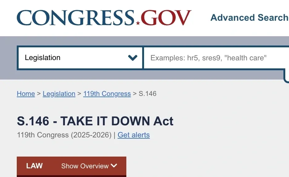 TAKE IT DOWN ACT - The Basics
